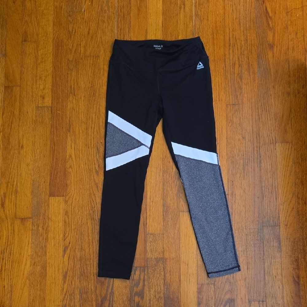 Reebok Women's Black and White Leggings